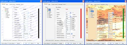 ASPect - regular printer drivers, laser source settings, RTC3, SP-ICE, ...